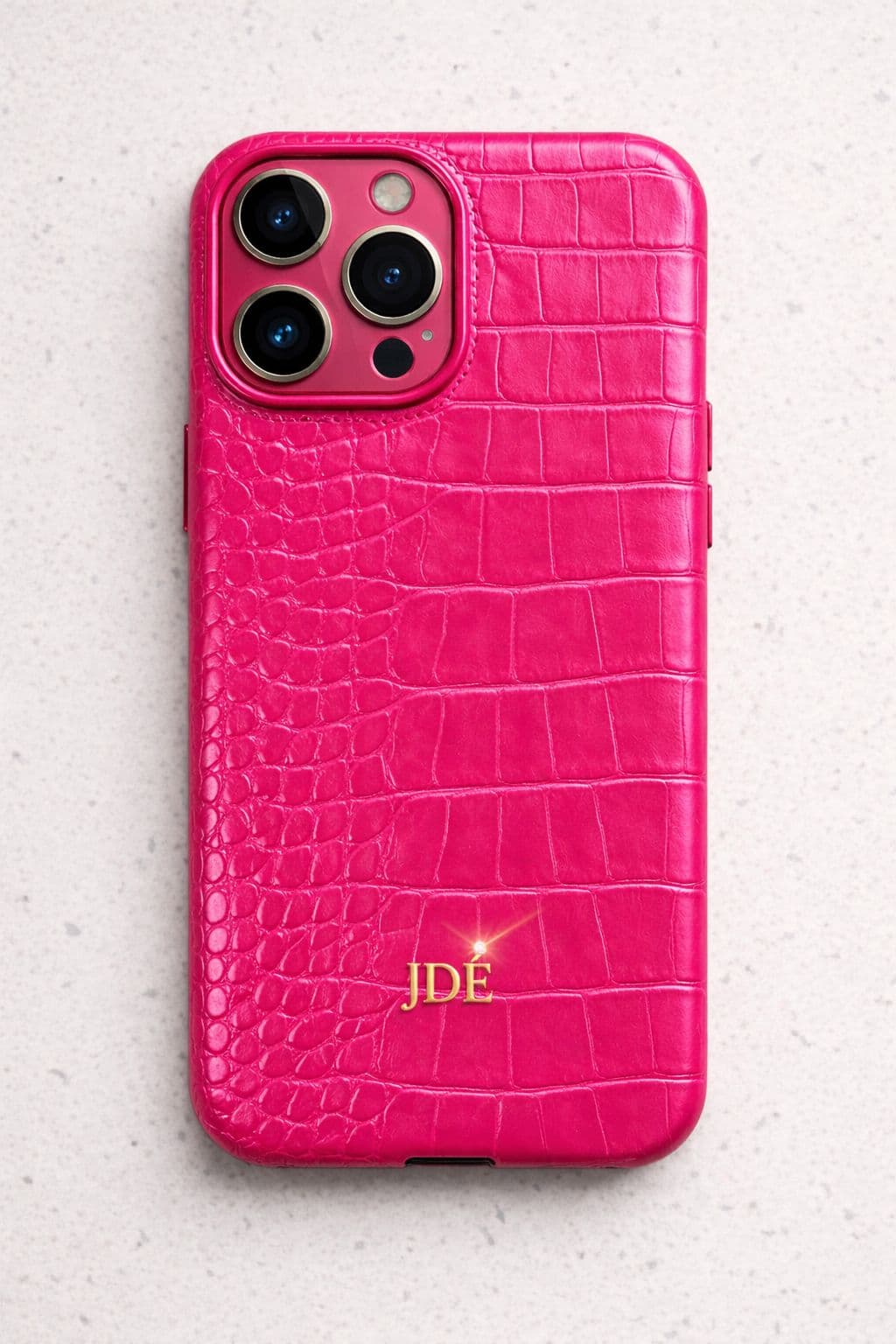 JADELI pink croc case